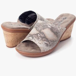 AMAZTEP Comfortable Slip on Wedge Sandals Size 10W